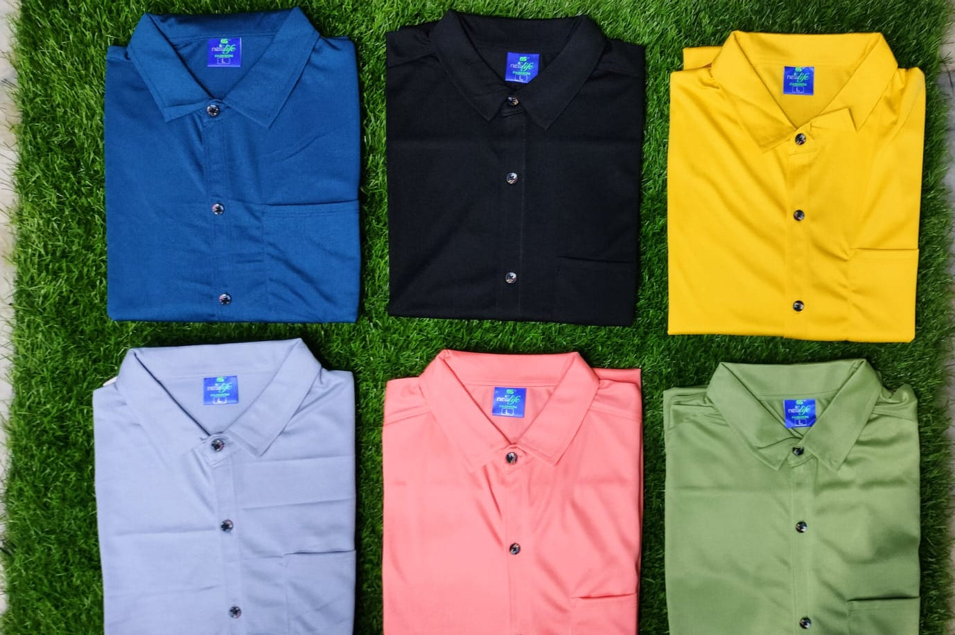 Combo of 6 Lycra Shirts Rs. 999 Only - Half Sleeves
