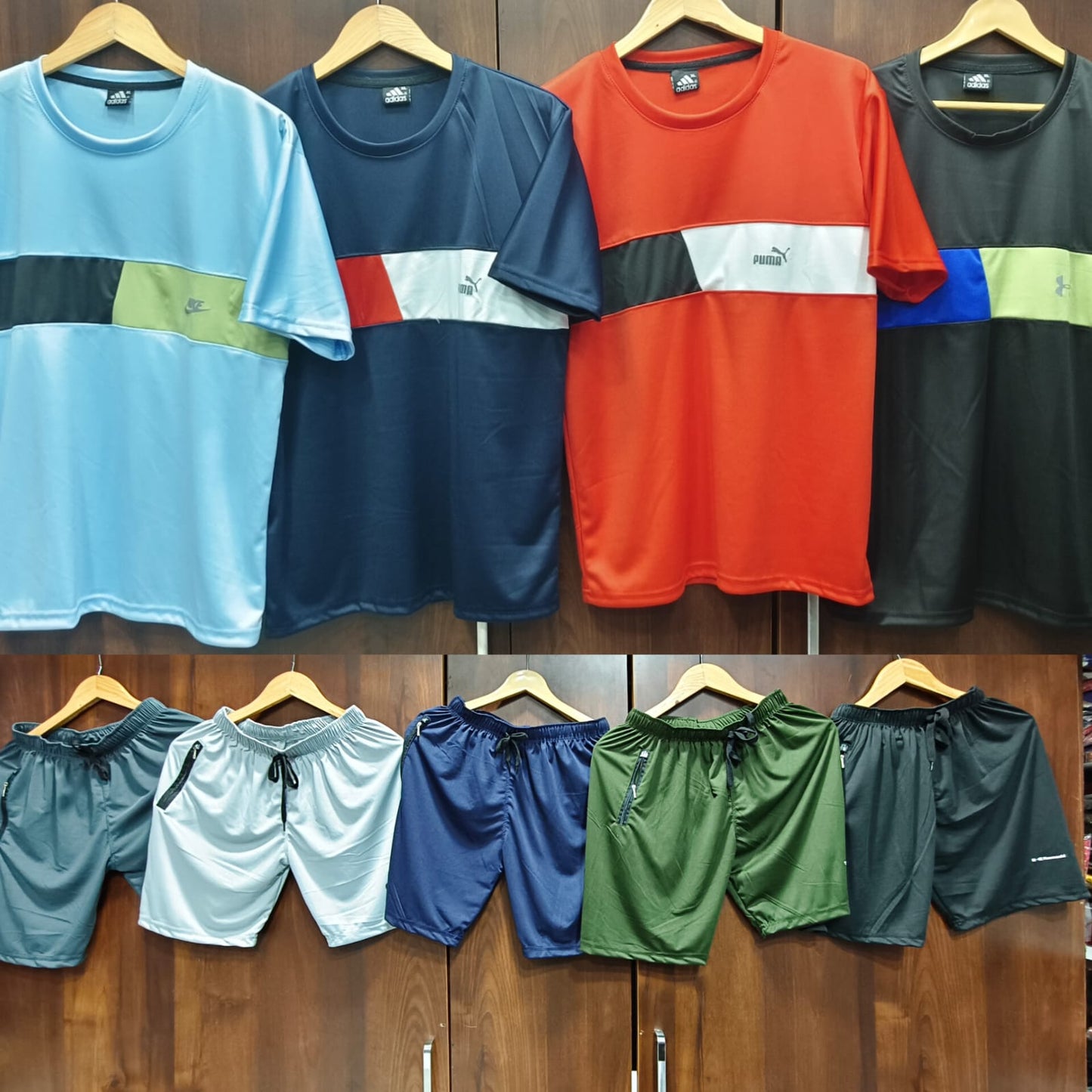 Combo of 4 Lycra Cuthands T Shirts and 5 Lycra Shorts Rs. 999 Only